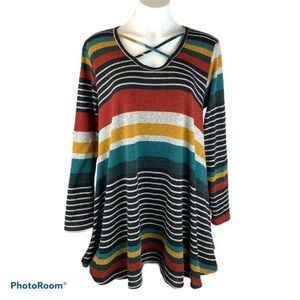 ❣️🔥 3/$33 Coco Kelly Swing Tunic Top Pockets 2X